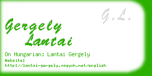 gergely lantai business card